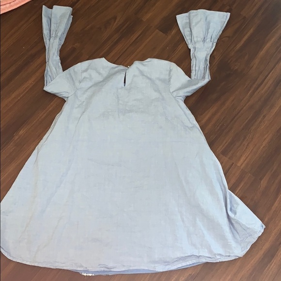 Copper Key Bell sleeve Chambray dress - Picture 4 of 4